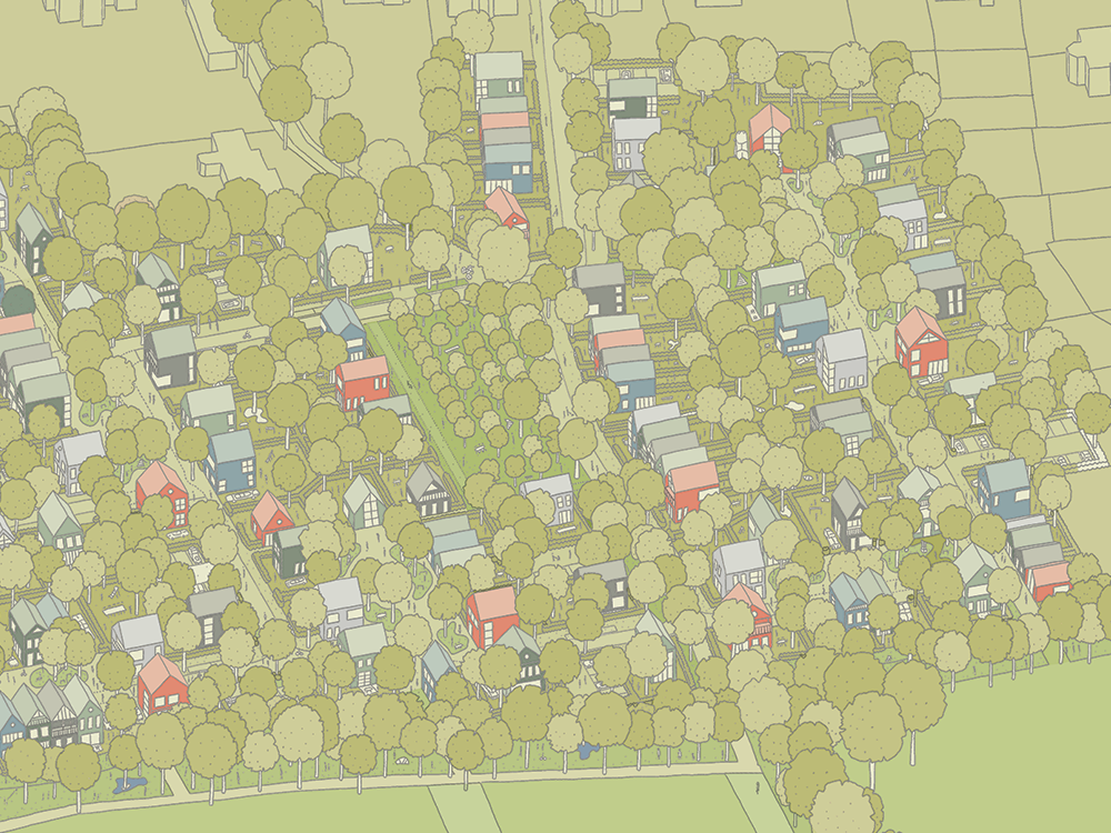 Orchard Farm landscape-led self-build masterplan in Ashford, Kent